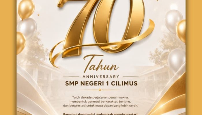 Keluarga Besar Disdikbud Kab Kuningan apresiasi SMPN 1 Cilimus 70 tahun lahirkan Generasi berprestasi.
