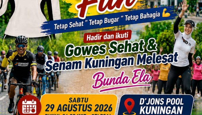 Bunda Ela Ajak Kuningan Sehat Gowes Sehat, Kuningan Melesat 29 Agustus: Fit & Fun Gratis!