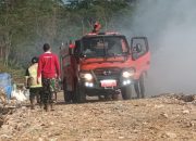 Kebakaran TPA Desa Ciniru Jalaksana Kuningan, Petugas Terus Lakukan Penanganan