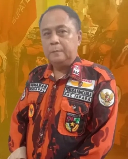 Foto almarhum Bung Gunawan, Ketua PAC Pemuda Pancasila Kecamatan Japara, Kabupaten Kuningan, yang meninggal dunia pada 16 Agustus 2026.