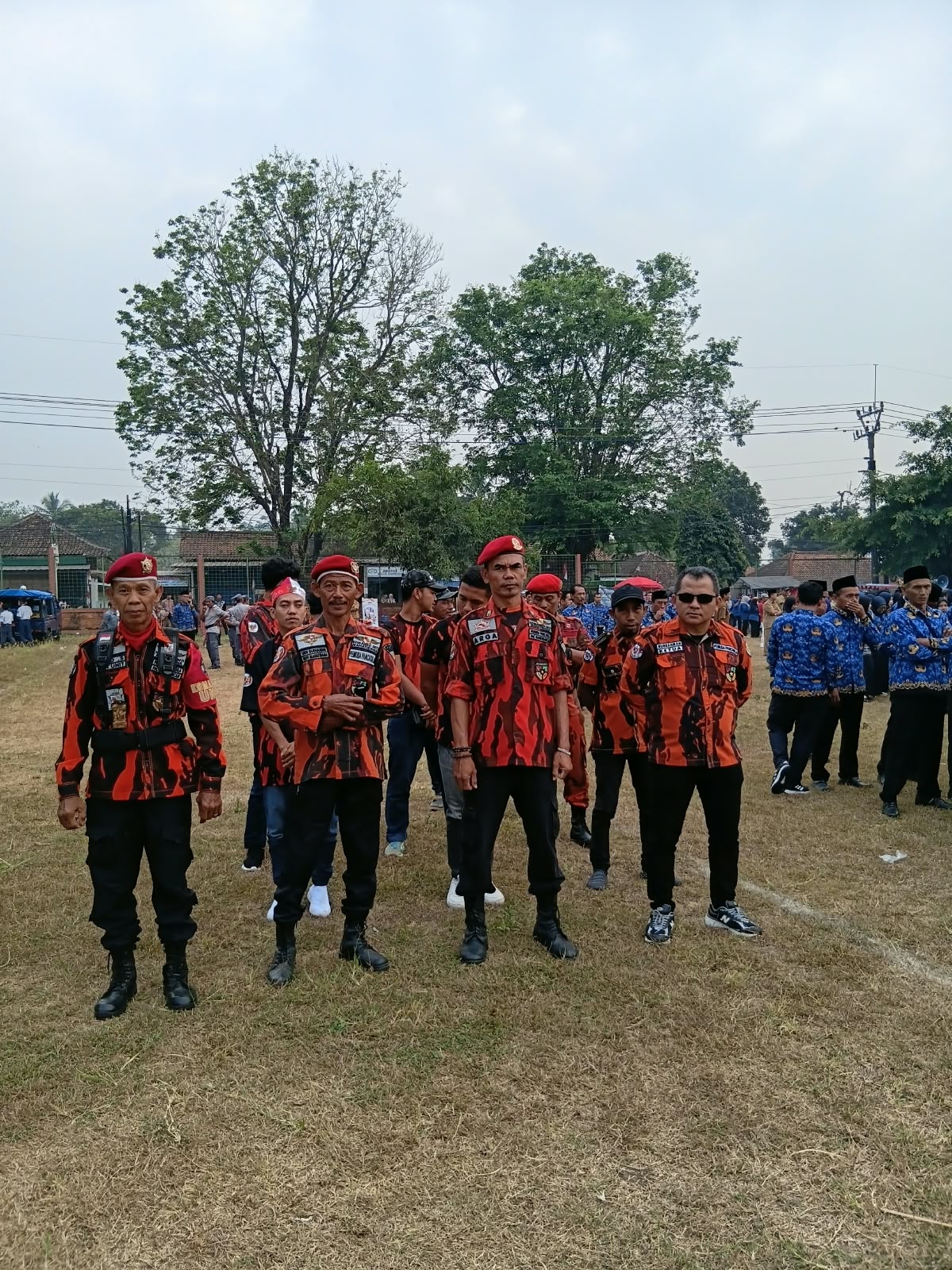 PAC Pemuda Pancasila Kecamatan Mandirancan mengikuti upacara HUT ke-81 Kemerdekaan RI