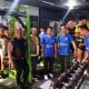 Pemain tim sepak bola Kuningan menjalani latihan fisik intensif di Boyo Muscle Builder sebagai persiapan menghadapi Porprov Jawa Barat 2026.