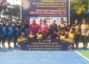 12 Club Ramaikan Turnamen Bola Voli Putri Bhabinkamtibmas Cup I tahun 2026  se-Kabupaten Kuningan di Kelurahan Cigintung