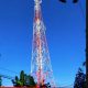 Menara BTS di Desa Cihaur Kecamatan Ciawigebang Kabupaten Kuningan yang menjadi sorotan dan mendapat penolakan dari sejumlah warga terkait rencana perpanjangan izin operasional.