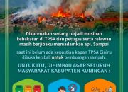 TPSA Ciniru Belum Dibuka Kembali Pascakebakaran, Aktivitas Pembuangan Sampah Masih Dihentikan