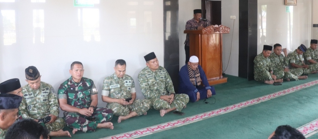 Jajaran Kodim 0615 Kuningan mengikuti doa syukur HUT ke-81 Kemerdekaan RI
