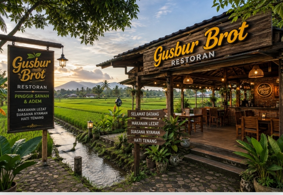 Menu olahan entog khas pedesaan di Gusbur Caffe Brebes
