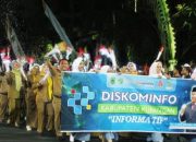 Taptu dan Pawai Obor HUT ke-81 RI di Kuningan Berlangsung Meriah, Diskominfo Turut Ambil Bagian