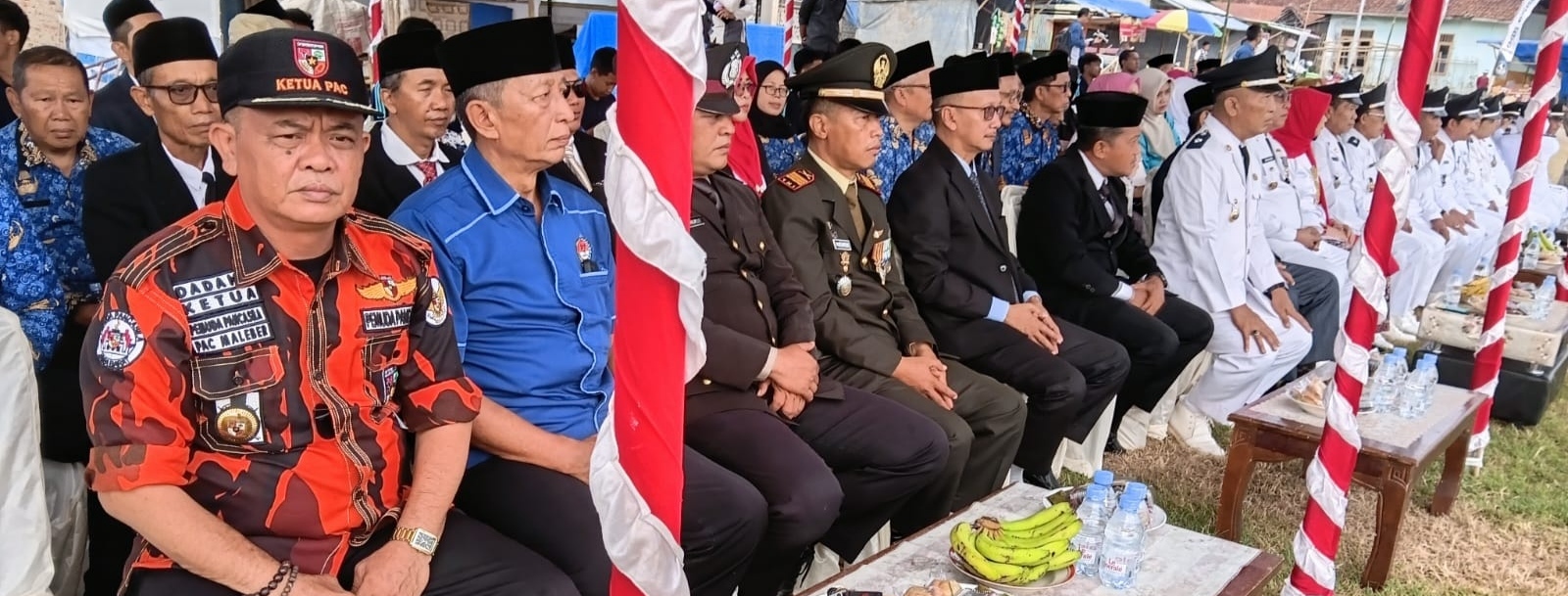 PAC Pemuda Pancasila Kecamatan Maleber mengikuti upacara HUT ke-81 Kemerdekaan RI