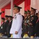 Upacara HUT ke-81 Kemerdekaan Republik Indonesia tingkat Kabupaten Kuningan di Stadion Mashud Wisnusaputra