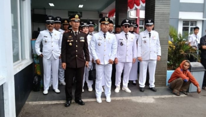 Kapolsek Cikijing Hadiri Upacara HUT ke-81 Kemerdekaan RI