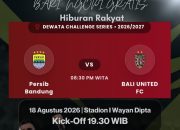 Nobar Persib vs Bali United FC, Ngopi Gratis di Bale Desa Margasari