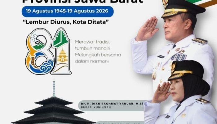Bupati dan Wakil Bupati Kuningan Sampaikan Selamat HUT ke-81 Provinsi Jawa Barat