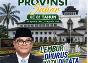 H .U Kusmana S.Sos M.Si Sekda Kuningan Sampaikan Ucapan Selamat HUT ke-81 Provinsi Jawa Barat: “Lembur Diurus, Kota Ditata”