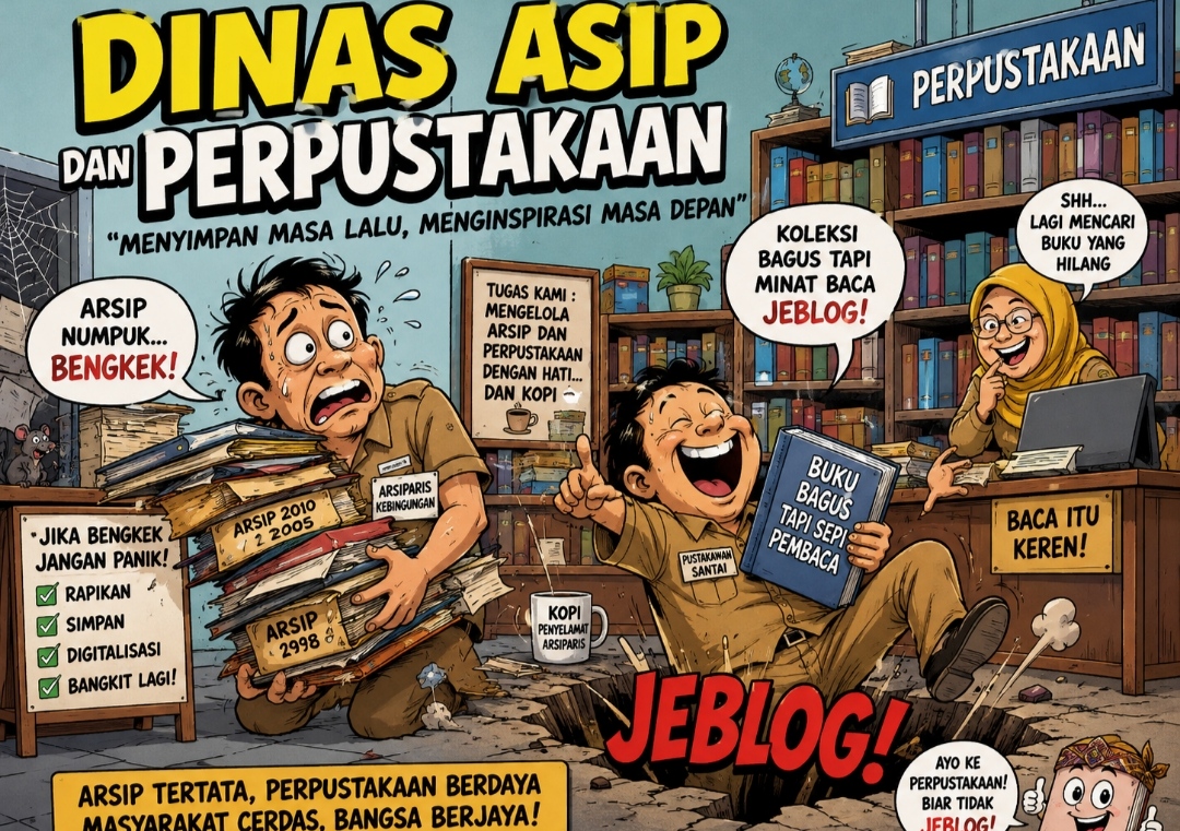 Gedung Dinas Kearsipan dan Perpustakaan Kabupaten Kuningan yang menjadi sorotan terkait minimnya publikasi program dan kegiatan kepada masyarakat.
