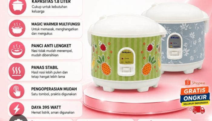 Miyako Magic Warmer 1,8 Liter MCM-528 MF, Pilihan Praktis untuk Semarak HUT Kabupaten Kuningan