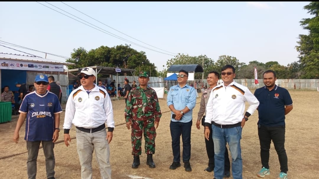 Pembukaan Turnamen Sepak Bola Cilimus Cup 2026 di Kecamatan Cilimus Kabupaten Kuningan dihadiri Forkopimcam, PSSI Kuningan, dan masyarakat.