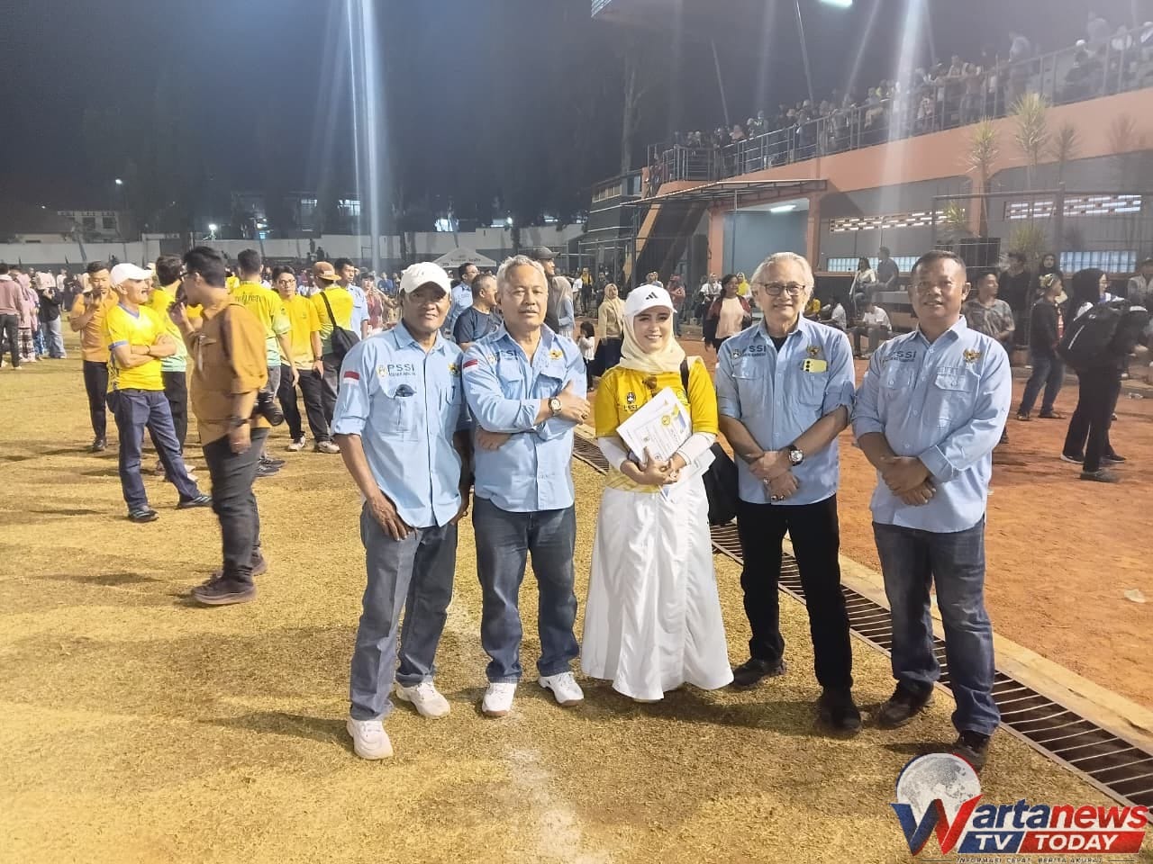 Bupati Kuningan Dian Rachmat Yanuar memberikan apresiasi kepada PSSI dan seluruh pihak atas suksesnya Turnamen Sepak Bola Bupati Cup 2026.