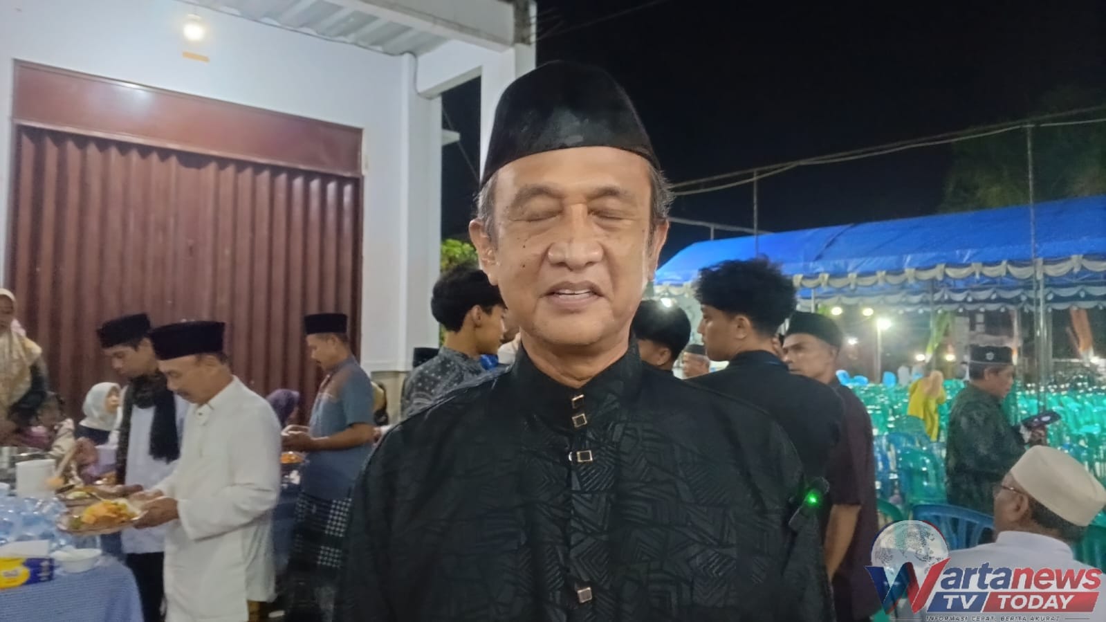 Kepala Desa Cibeureum menyampaikan apresiasi kepada masyarakat setelah pelaksanaan Maulid Nabi Muhammad SAW 1448 H.