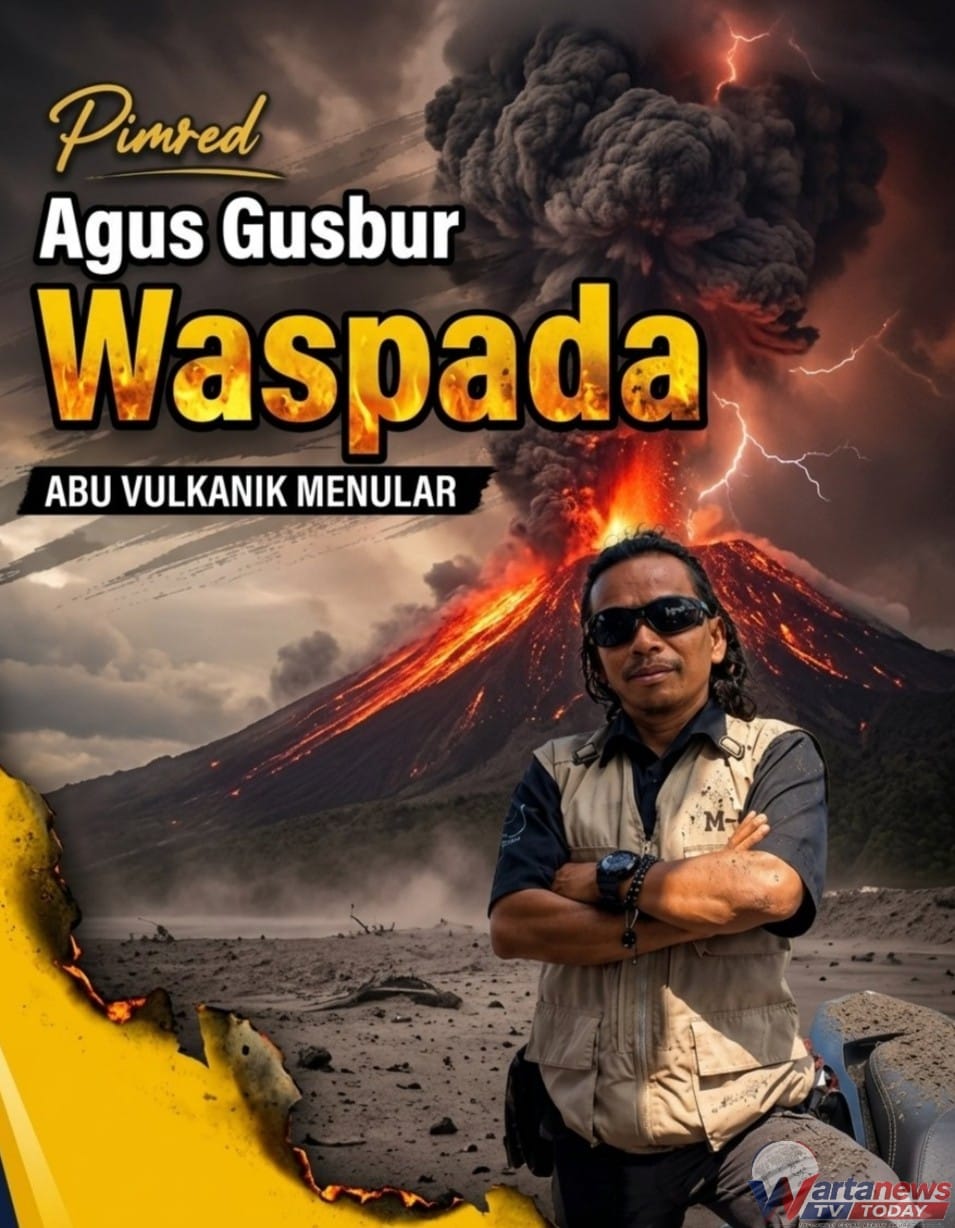 Pimpinan Redaksi Wartanewstvtoday Agus Gusbur mengimbau masyarakat waspada terhadap abu vulkanik Gunung Anak Krakatau