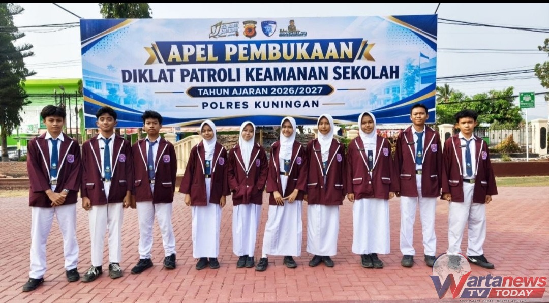 Siswa SMPN 1 Cilimus mengikuti Diklat PKS di Polres Kuningan