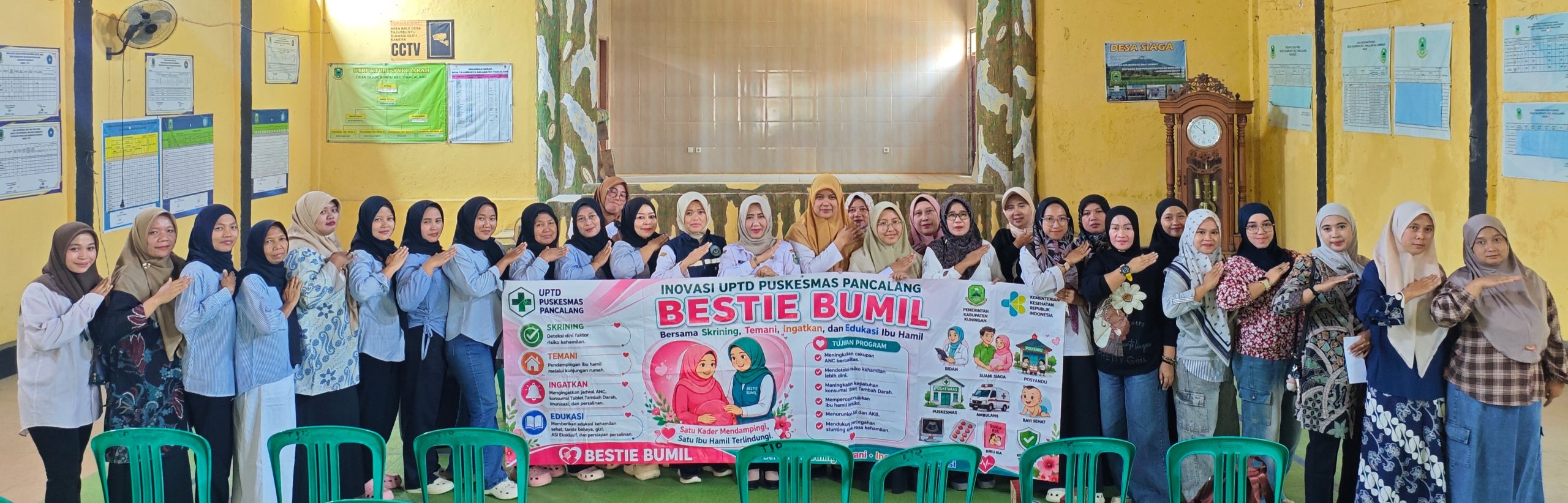 Bestie Bumil Puskesmas Pancalang bersama PKK Desa Tajurbuntu mendampingi ibu hamil