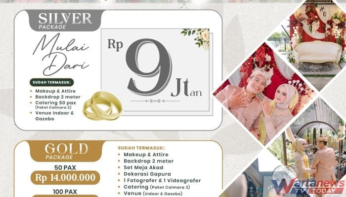 Calmara Cafe & Resto Hadirkan Paket Intimate Wedding lebih Kejangkau  Bonus Penginapan untuk Pengantin Baru