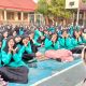 Siswa SMPN 2 Ciawigebang mengikuti kegiatan Gerbang Berkah berupa shalat dhuha, hadhoroh, Yasinan, dan tausiah keagamaan.
