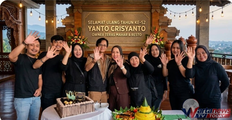 Perayaan HUT ke-52 H. Yanto Crisyanto di Teras Mahar & Resto Kuningan