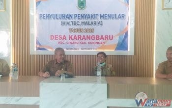 Penyuluhan HIV TBC dan Malaria di Desa Karangbaru Kecamatan Ciwaru Kuningan