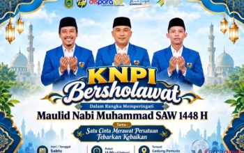 Kegiatan KNPI Bersholawat dan peringatan Maulid Nabi Muhammad SAW 1448 H oleh DPD KNPI Kabupaten Kuningan.