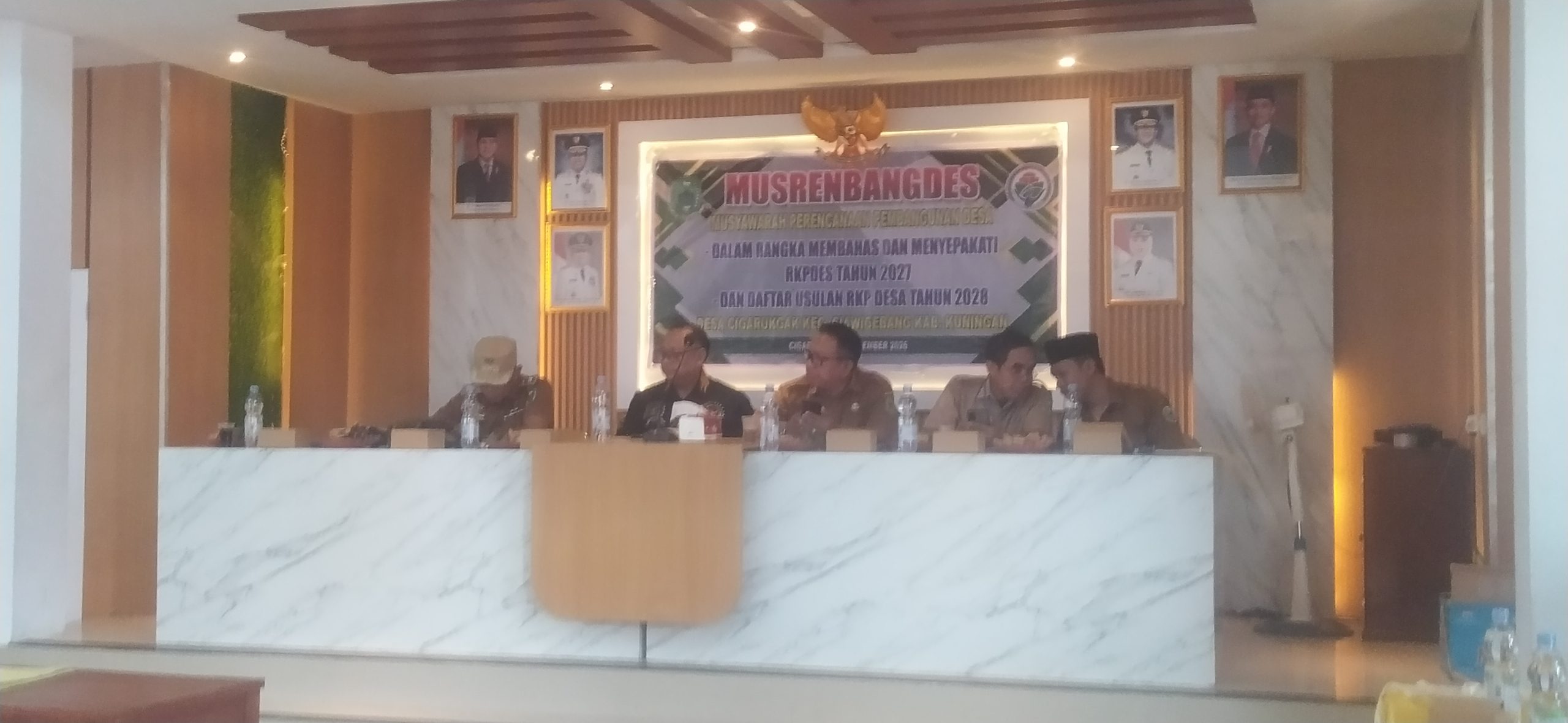 Musrenbangdes Desa Cigarugak Kecamatan Ciawigebang Kabupaten Kuningan tahun 2028