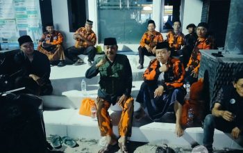 Pemuda Pancasila PAC Cipicung dan Banser Ngepang membantu pengamanan jamaah Haul Syekh Abdul Qadir Jaelani di Ponpes Asy-Syifa Kuningan.