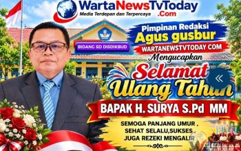 Pimpinan Redaksi “Agus Gusbur Sampaikan Ucapan selamat Ulang tahun kepada H Surya S.Pd MM 