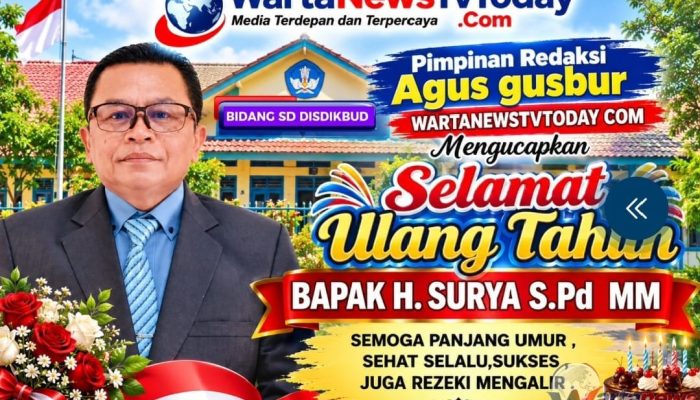 Pimpinan Redaksi “Agus Gusbur Sampaikan Ucapan selamat Ulang tahun kepada H Surya S.Pd MM 