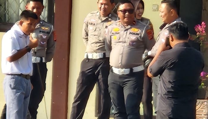 Rangkaian HUT Lantas, Satlantas Kuningan Sambangi SMKN 1 Japara Berikan Edukasi Lalu Lintas dan Bahaya Balap Liar 