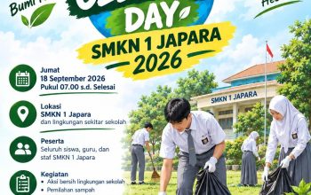 Siswa SMKN 1 Japara Kuningan mengikuti kegiatan World Cleanup