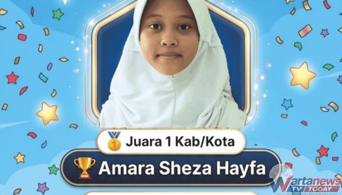 Siswi MIN 4  Kuningan Amara Sheza Hayfa Juara 1 Lomba Matematika Tingkat Kabupaten, Melaju ke Tingkat Provinsi Jabar
