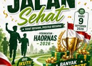 SMP Bustanul Ulum Paguyangan Gelar Jalan Sehat Meriahkan HAORNAS 2026